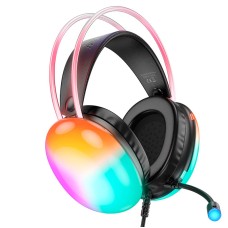 Дротові навушники HOCO W109 Plus Rich channel gaming headphones RGB USB Black